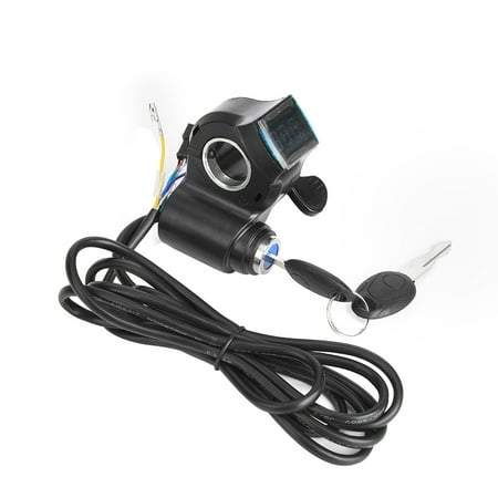 E-Bike Thumb Throttle LCD Digital Battery Voltage Displays Switch